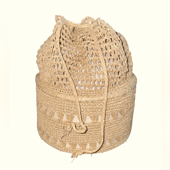 Simon Other - By Simon Made in Japan Cinch Top Woven Natural Fiber Basket